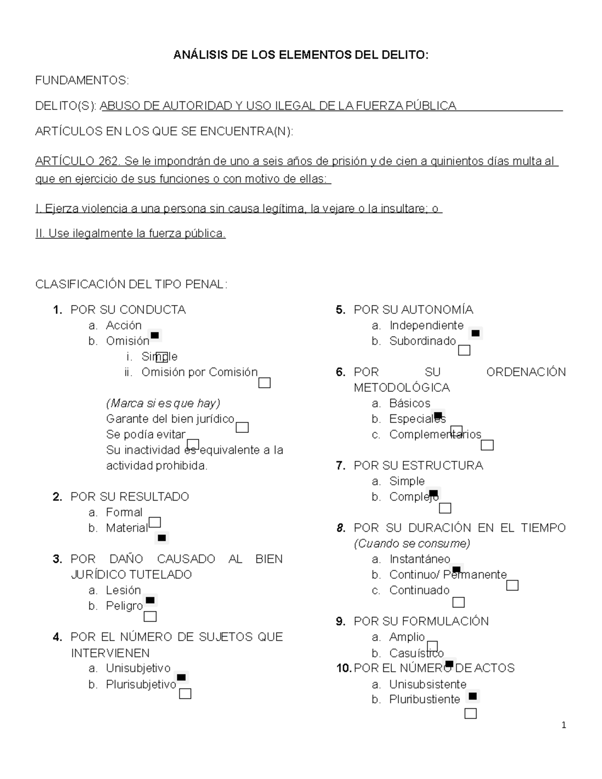 Abuso De Autoridad Y Uso Ilegal De La Fuerza P Blica An Lisis De Los Elementos Del Delito