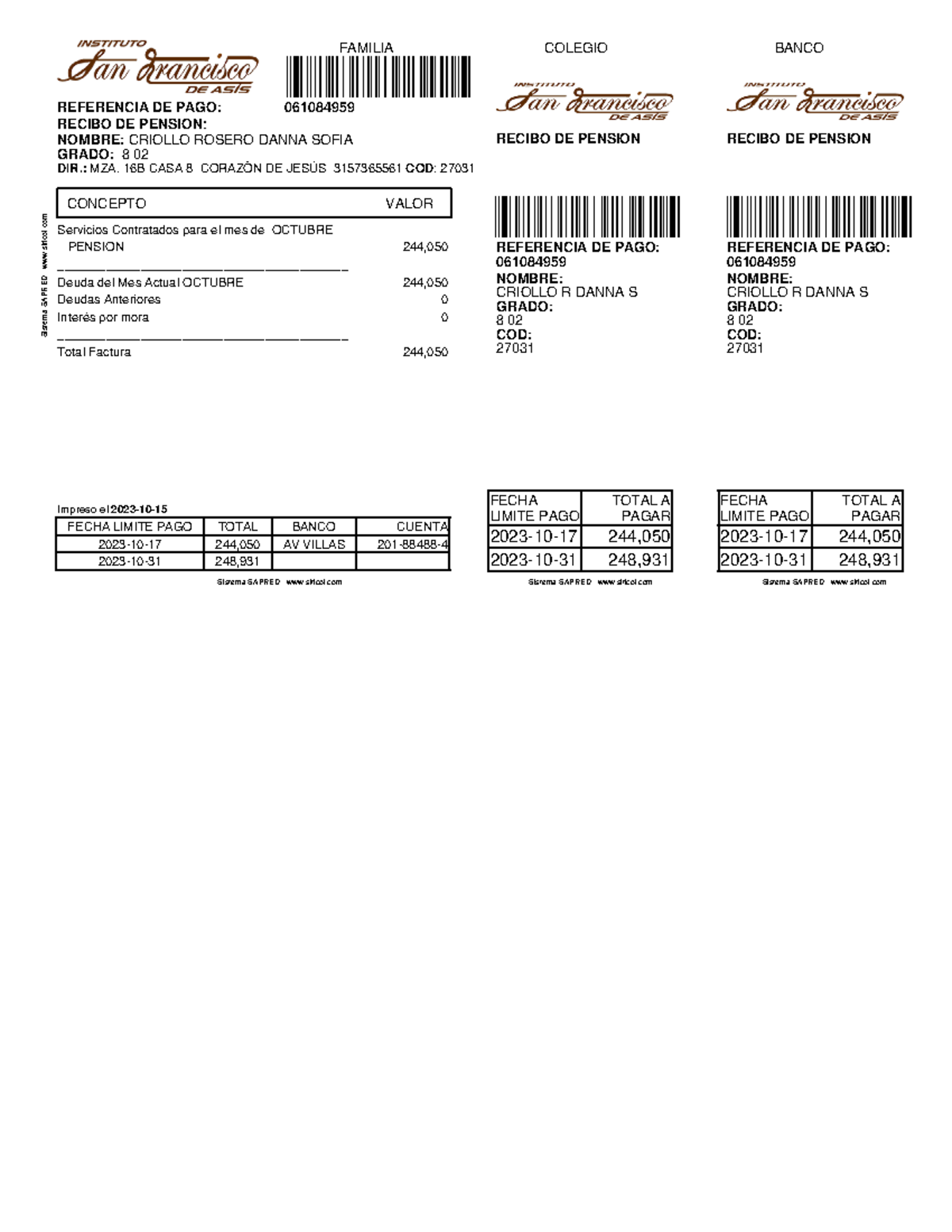 Bb2244b84ee9a27dbcc231d554f8bbc7 RECIBO DE PENSION RECIBO DE PENSION