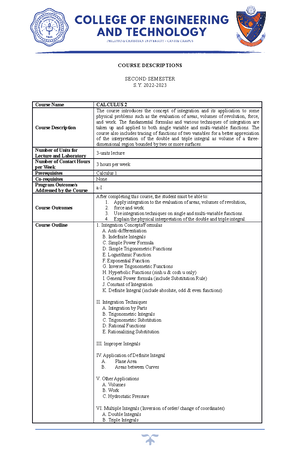 Basic Calculus Week 5 Module - Philippine Christian University SENIOR ...