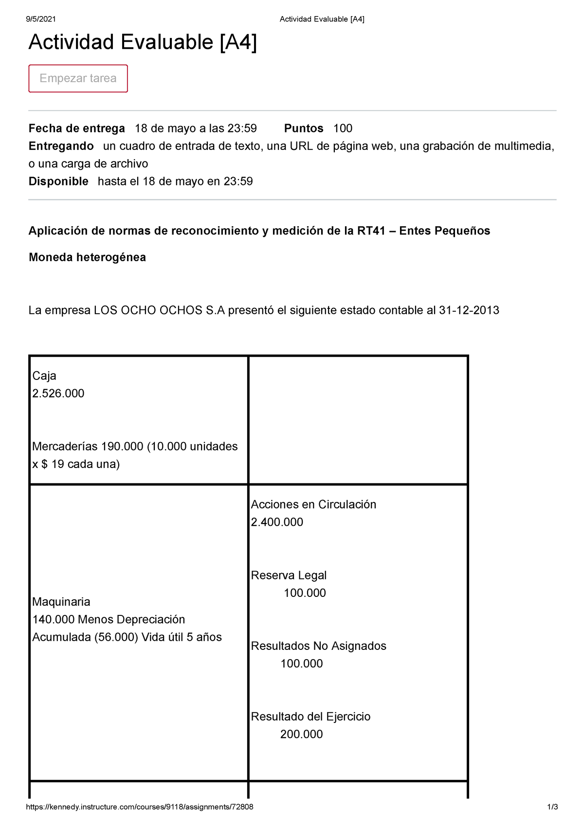 Actividad Evaluable [A4] - 9/5/2021 Actividad Evaluable [A4] - Studocu