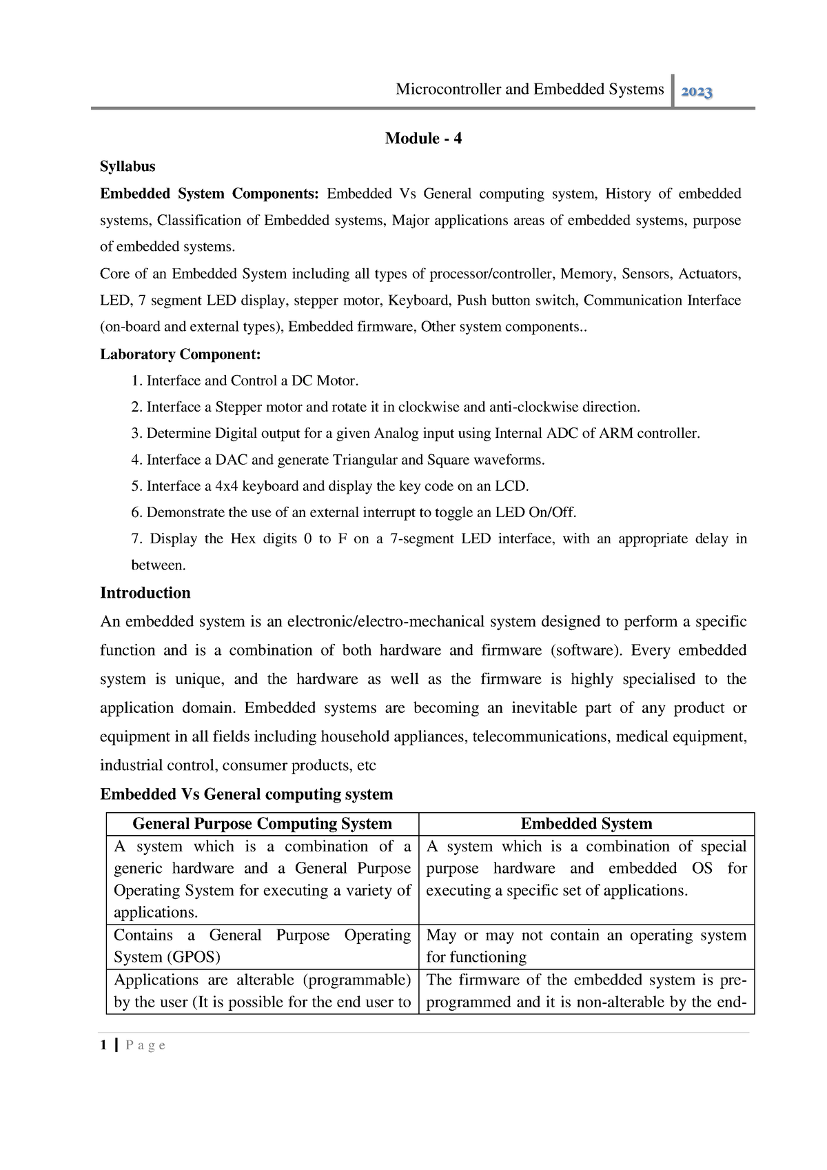 21CS43 MCES MOD4 - Mces notes - Module - 4 Syllabus Embedded System ...