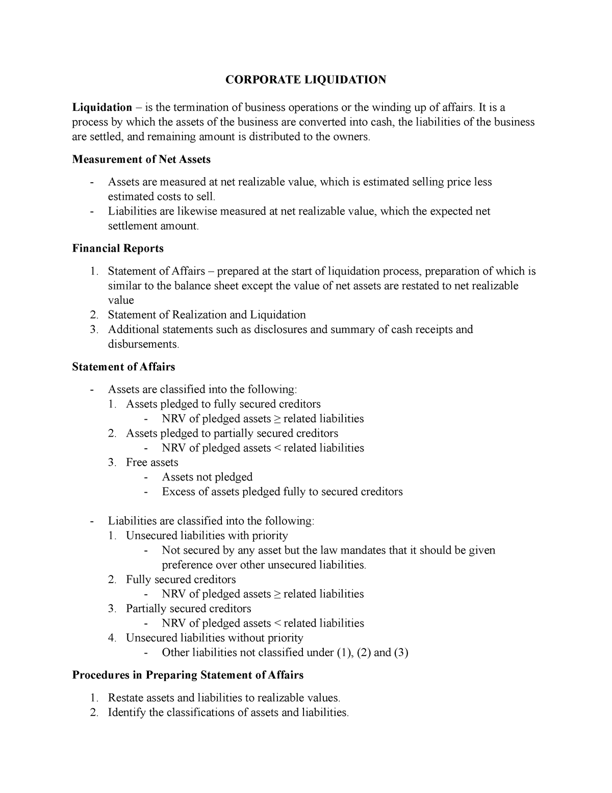 Corporate Liquidation CORPORATE LIQUIDATION Liquidation Is The   Thumb 1200 1553 