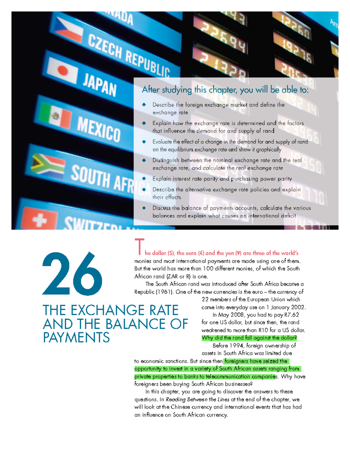 3 The Exchange Rate and the Balance of Payments Parkin 26 2nd Ed ...