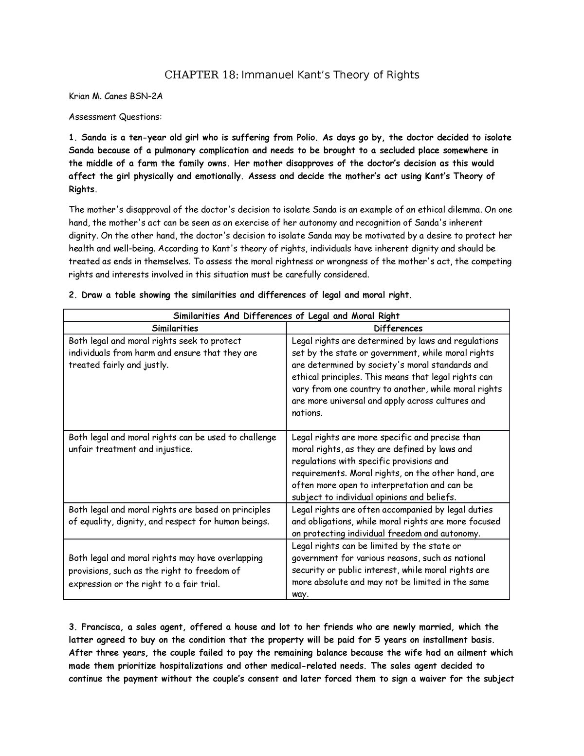 Chapter 18 - Ethics Module - CHAPTER 18: Immanuel Kant’s Theory Of ...