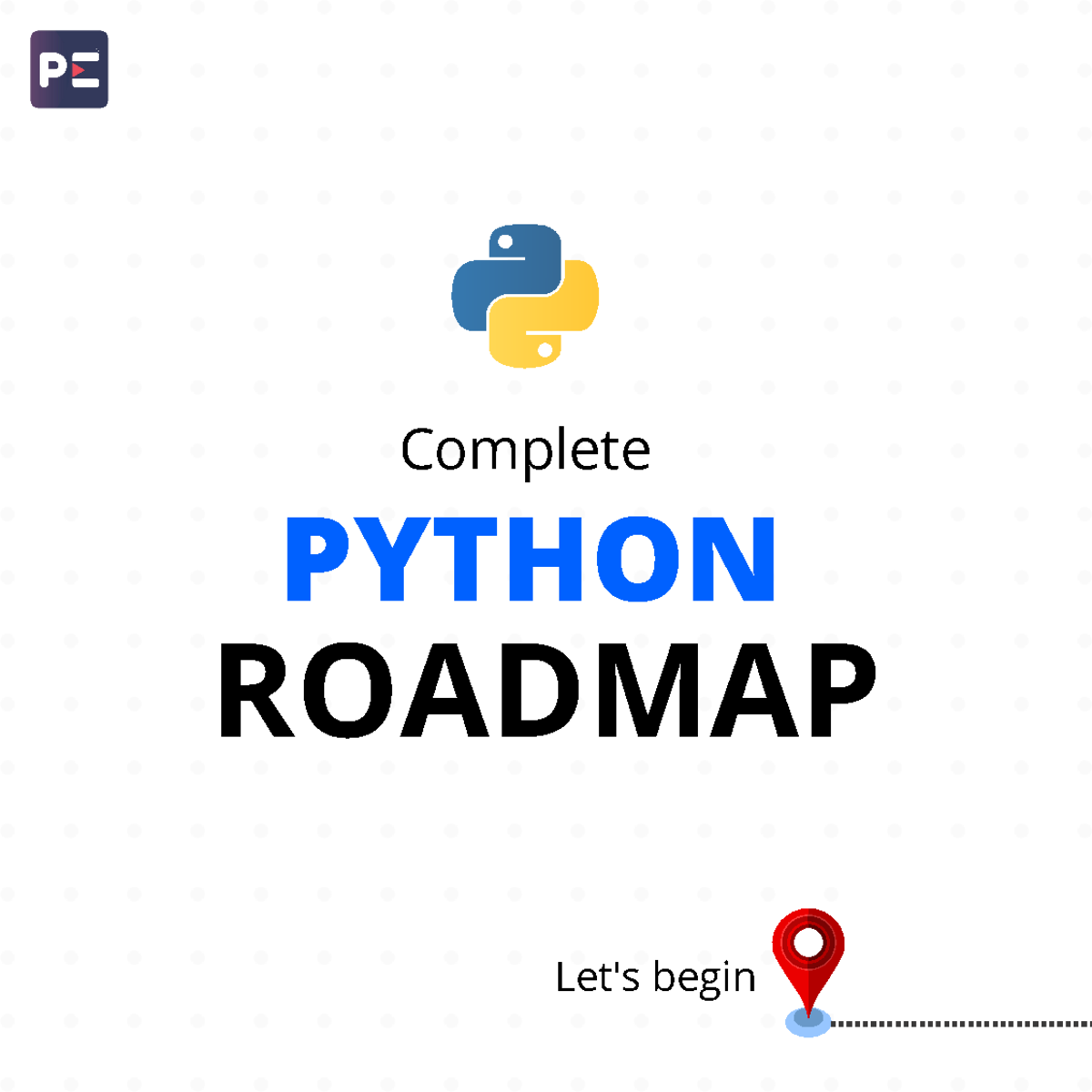 Complete👉 Python🐍 Roadmap ️ - ROADMAP PYTHON Complete Let's begin Learn ...