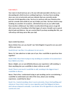 Motivational Interview script for presentation - MOTIVATIONAL INTERVIEW ...