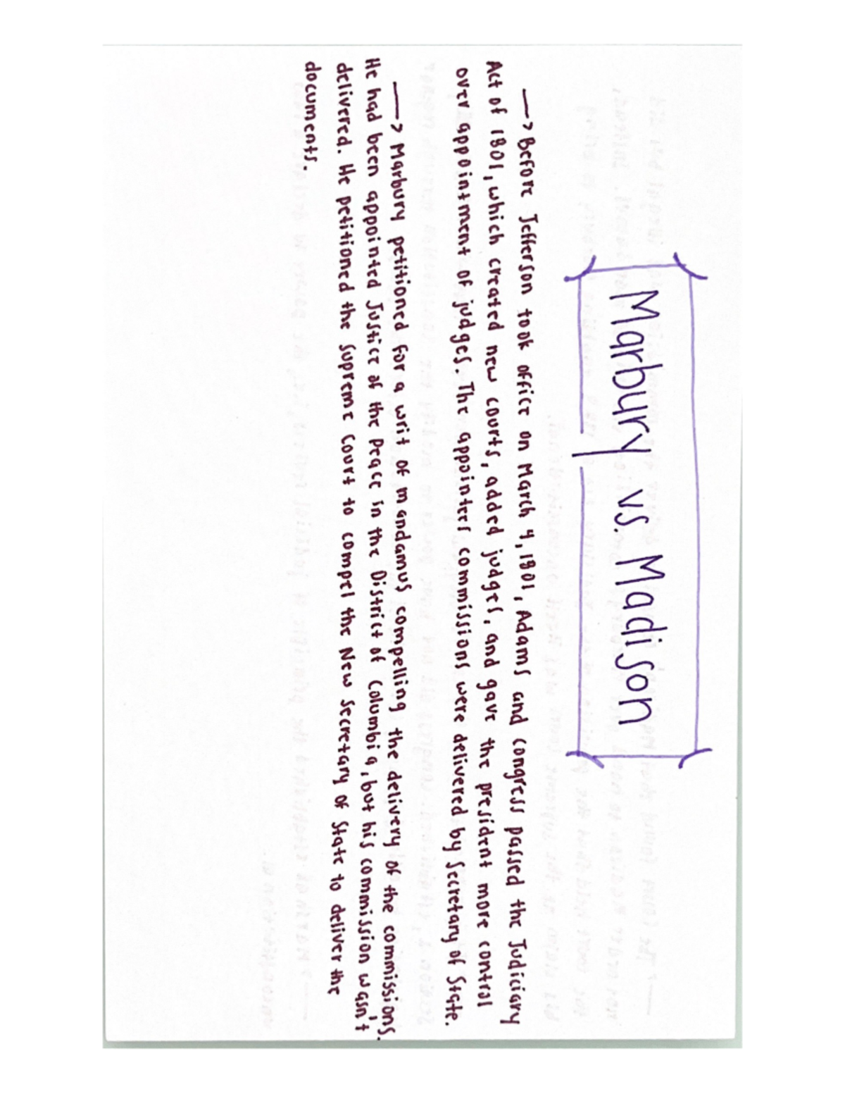 Marbury v. Madison - practice - POS2041 - Studocu