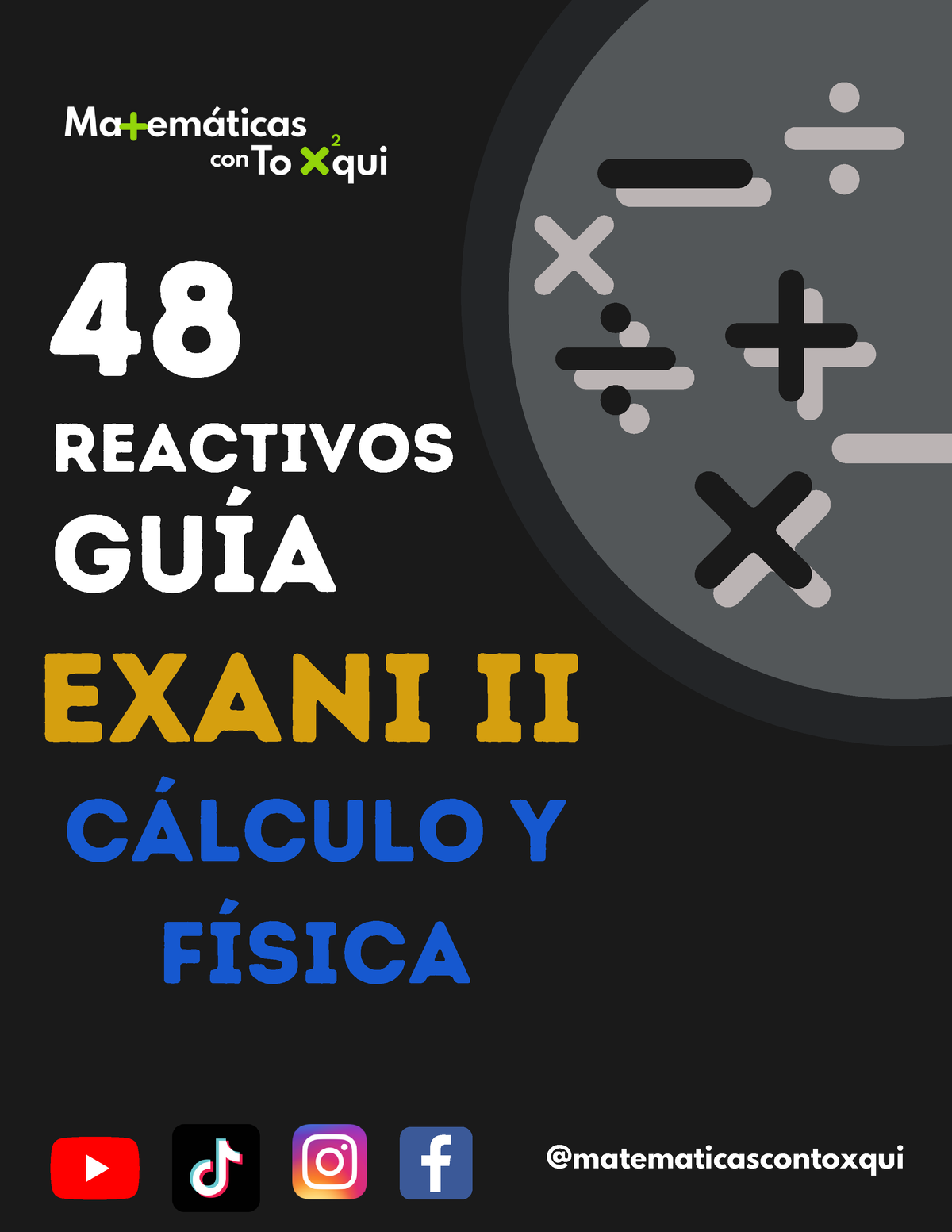 50 Preguntas De Calculo Y Fisica Para Exani II By Matematicas Con ...