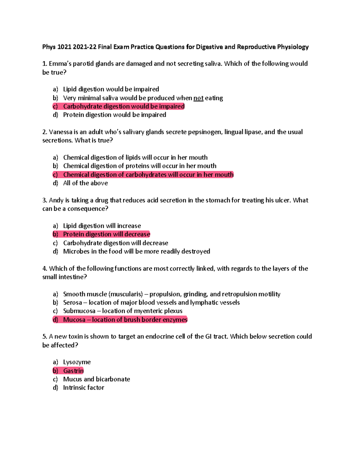 Phys 1021 2021-22 Final Exam Practice Questions AM copy - Which of the ...