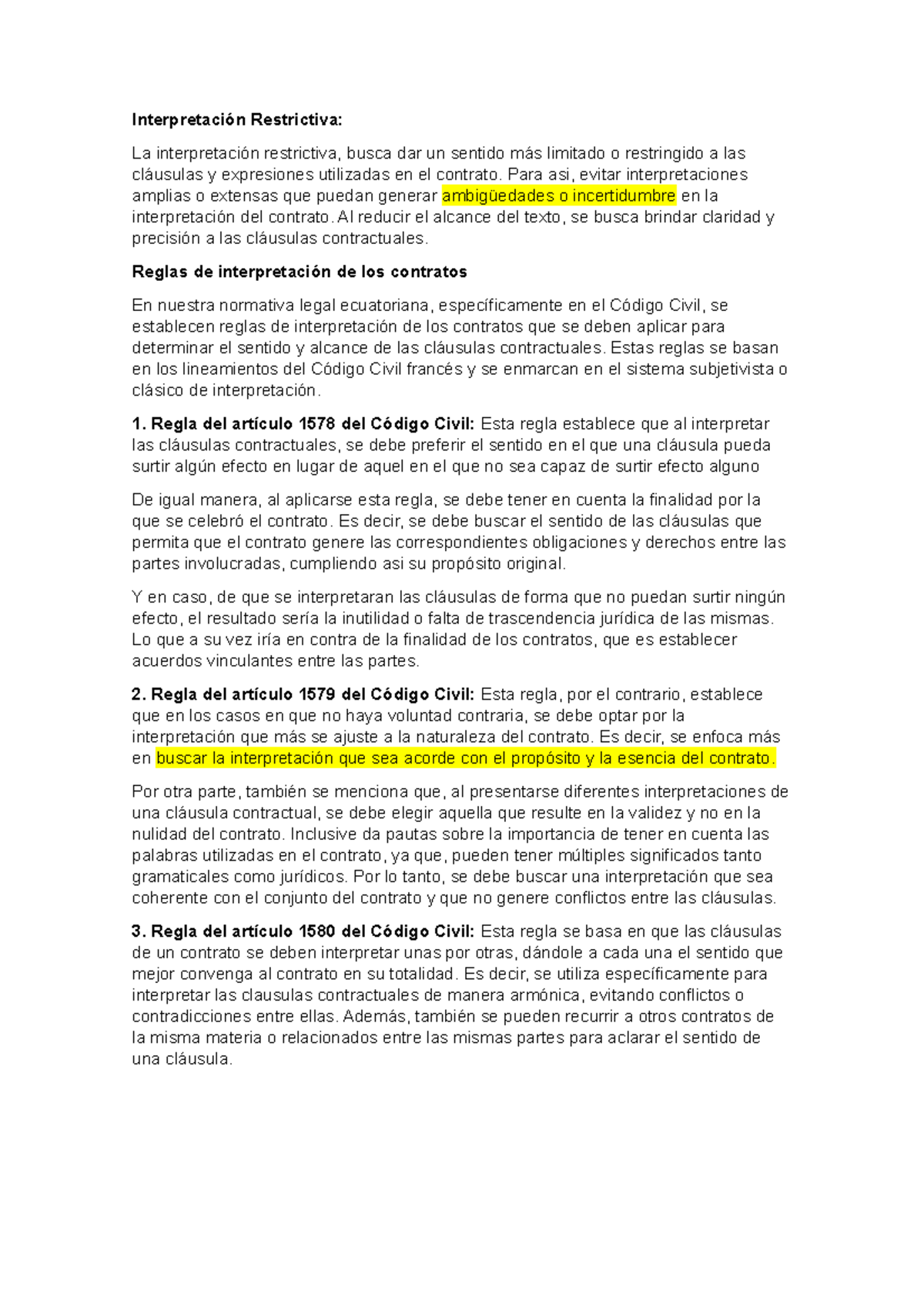Interpretacion restrictiva - Interpretación Restrictiva: La ...