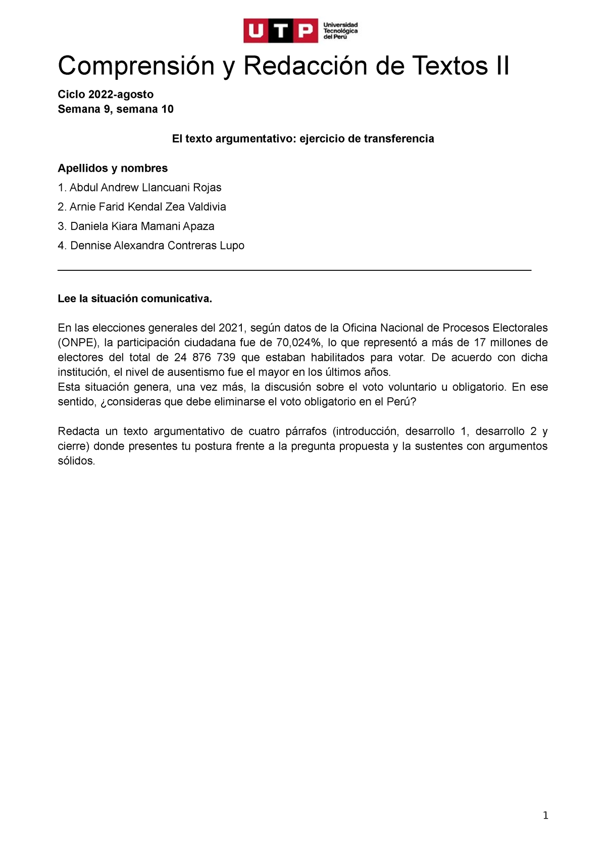 S09. Y S10 -El Texto Argumentativo.version Final - Comprensión Y ...