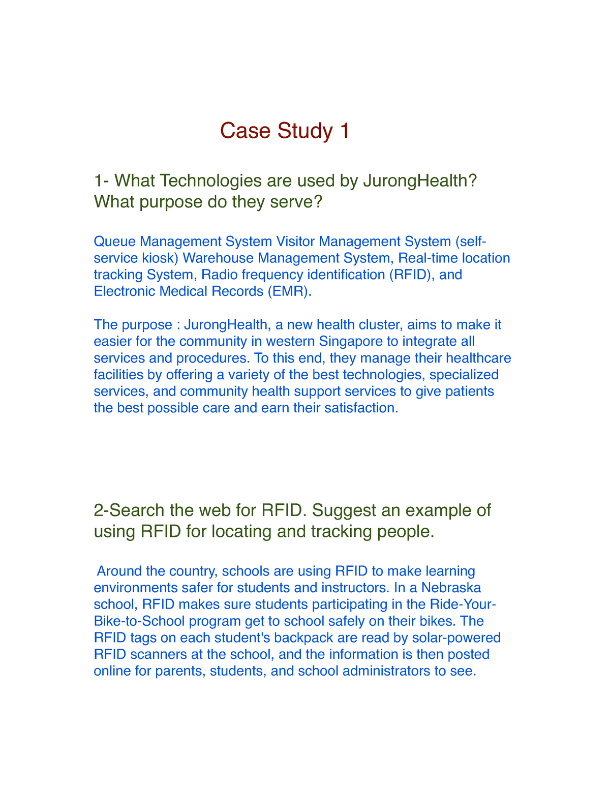 case study for mis