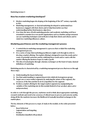Summary + Notes Marketing LECTURE 8: BRANDS PROPOSITION - LECTURE 8 ...