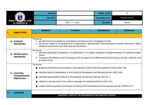 Q2 DLL PE9 WEEK1 2 - Detailed Lesson Plan - DAILY LESSON LOG In MAPEH ...