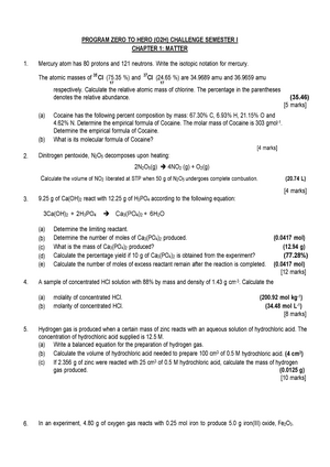 jotter chemistry matriculation experiment 1