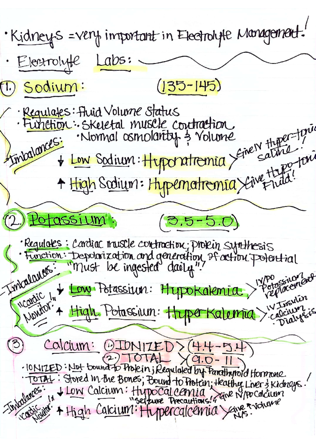 Labslecture - Basic Lab ranges - NURS 140 - Studocu