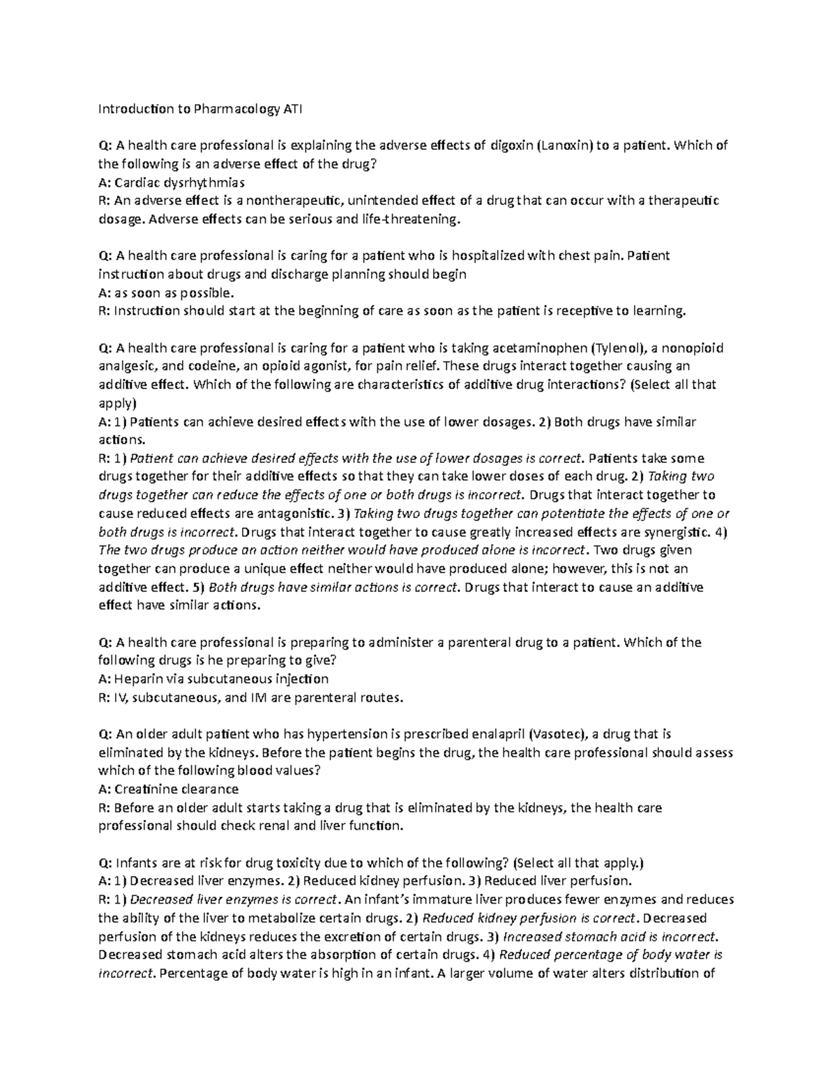 Ati Intro To Pharmacology Quizlet - w54o8dd