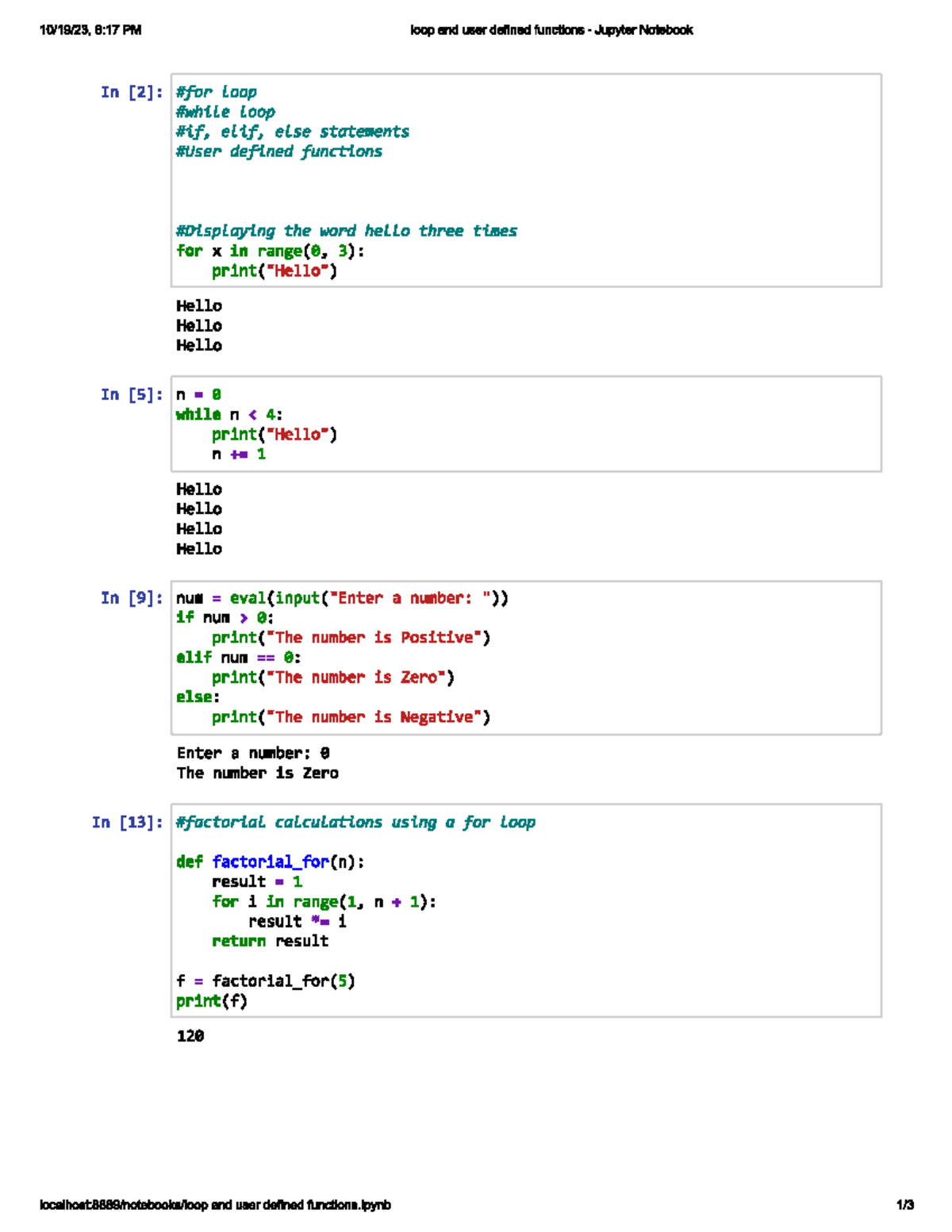 User defined functions and loops - Bachelor Of Education Technology ...