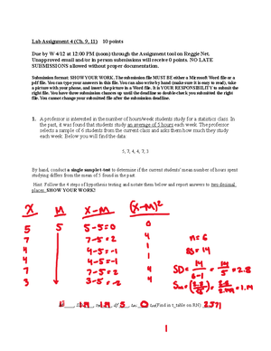 Lab Assignment 2 (PSY 138) - Lab Assignment 2 (Ch. 5-7) 10 points NAME