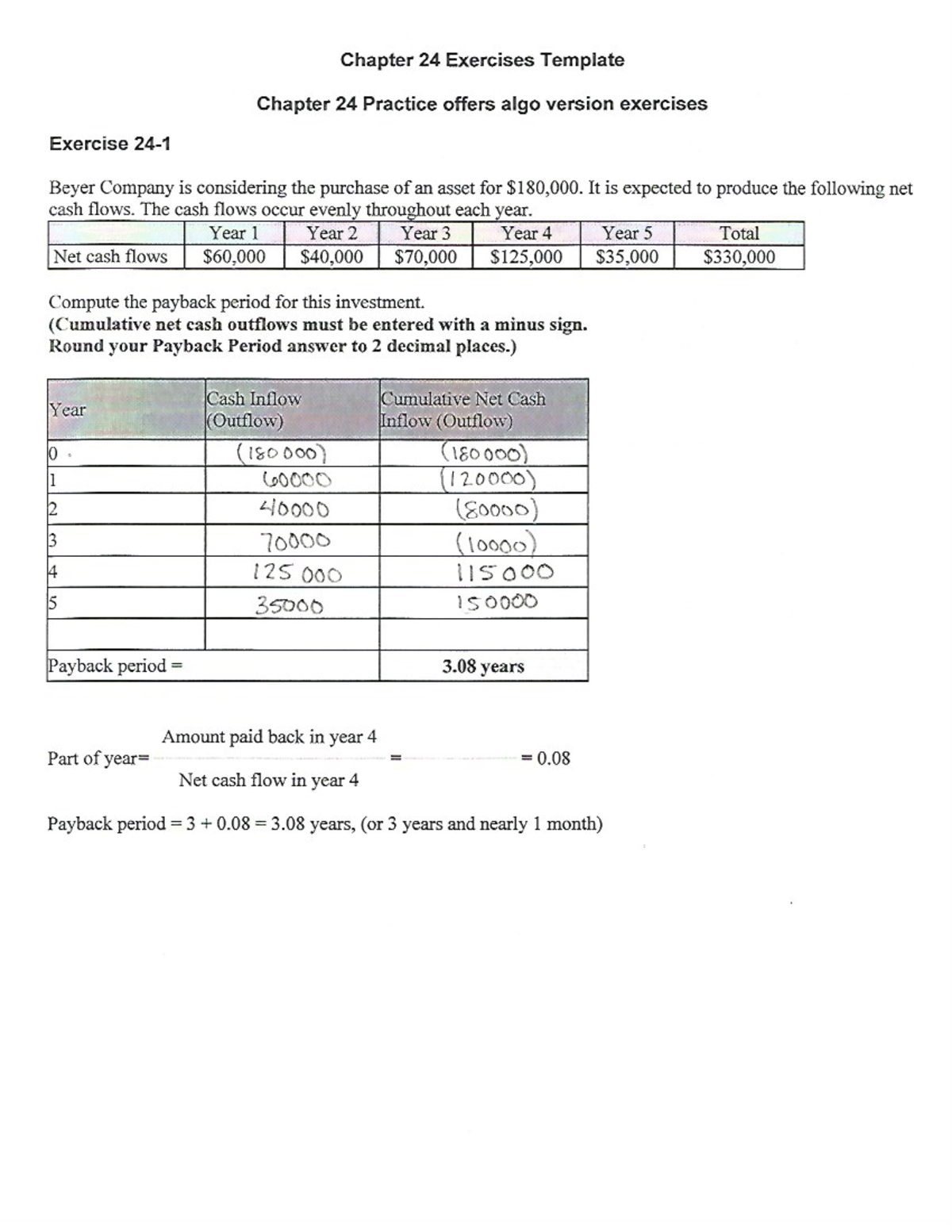 Chapter 24 Exercise Answers - Chapter 24 Exercises Template Chapter 24 ...