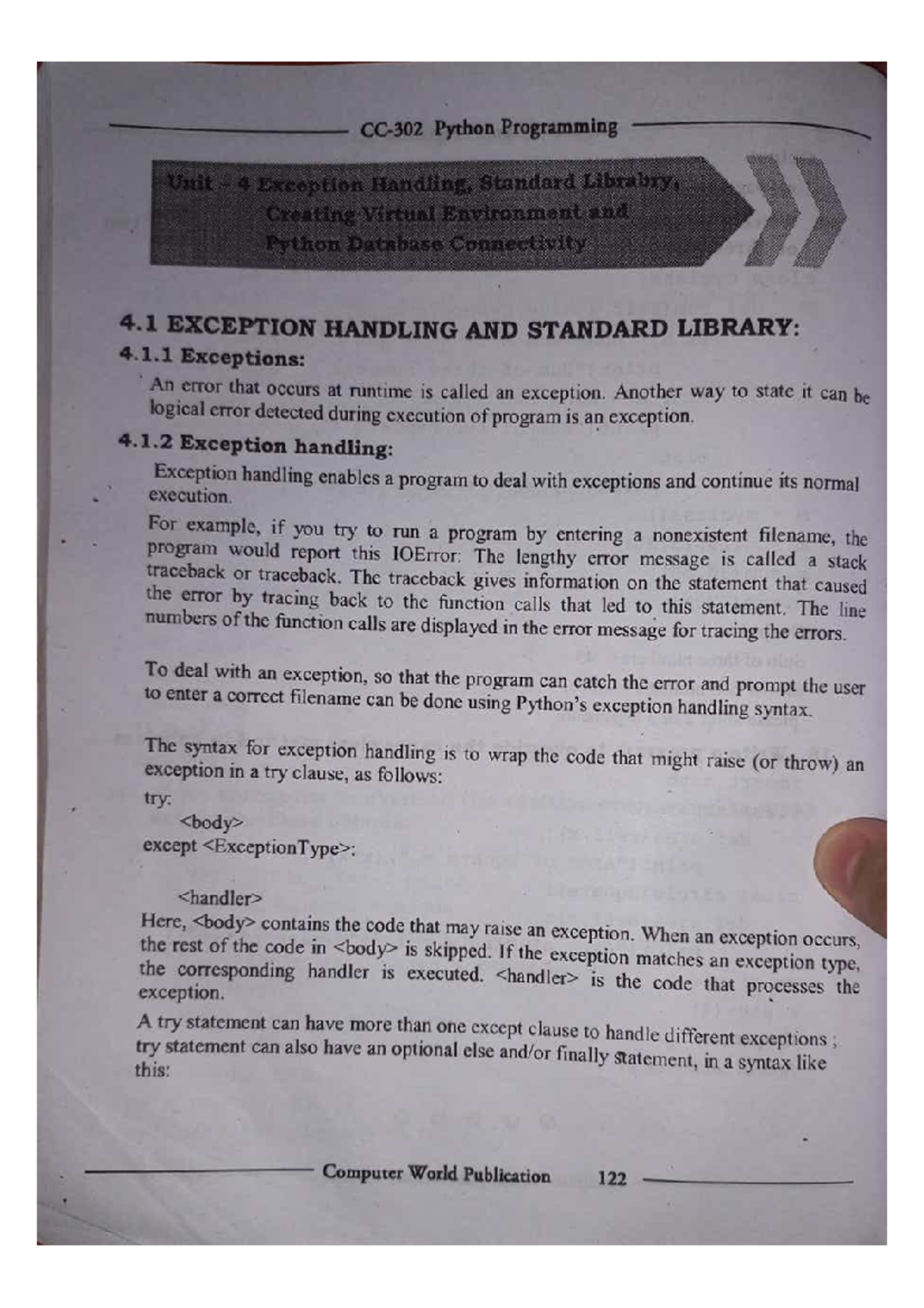 Python U4 - BCA - Studocu