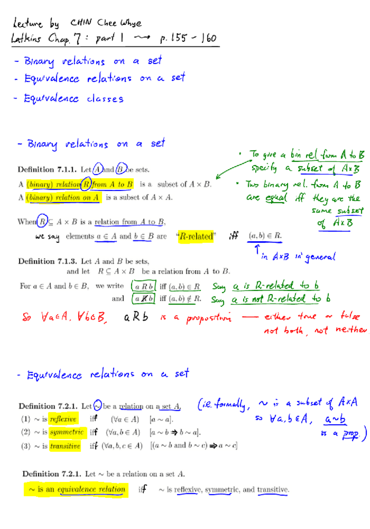 Lakins-Chap7-lect1 - Lecture notes - MA1100 - Studocu