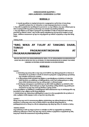 Earth Science WEEK 4 - Lecture notes 1 - EARTH SCIENCE WEEK- JHON ...