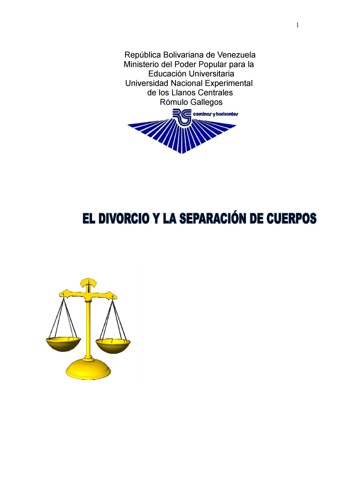 71306578 El Divorcio Y Separacion De Cuerpos - República Bolivariana De ...