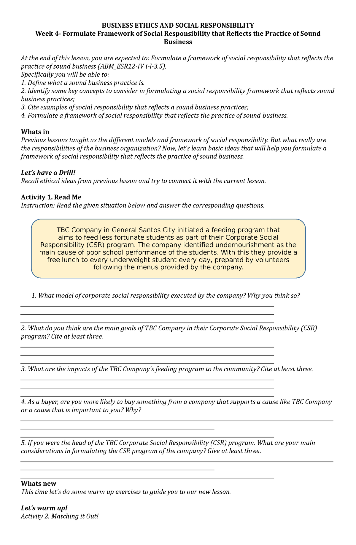 Ethics Q2 Week 4 BUSINESS ETHICS AND SOCIAL RESPONSIBILITY Week 4   Thumb 1200 1835 