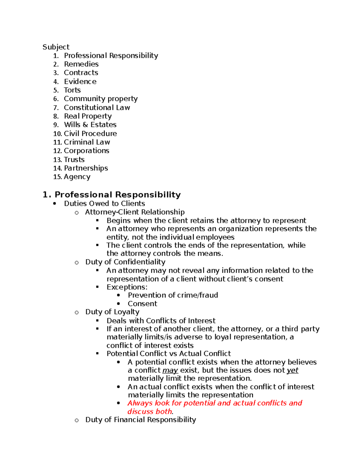 ca bar professional responsibility essay