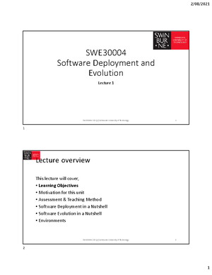SWE2000 4 Lab 1 week1-1-1 - SWE20004 Technical Software Development Lab ...