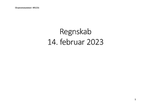 Internt Regnskab Eksamensopgave Jan 2020 - Aalborg Universitet Cand ...