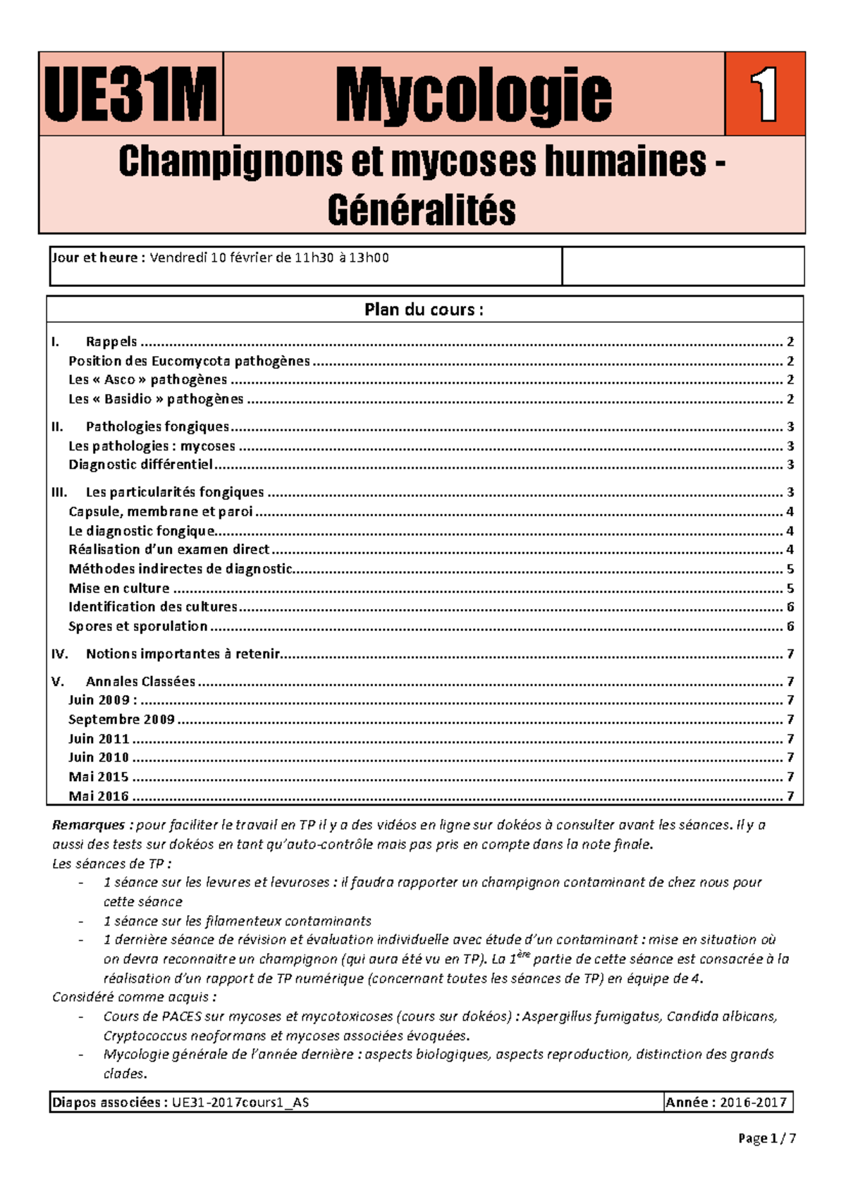 UE31M F1 AC - Notes De Cours 1 - Warning: TT: Undefined Function: 32 ...