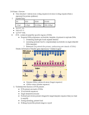 Experiment+1 notes - BIOL 020 - Studocu