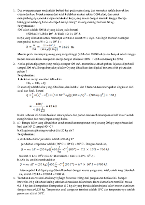 Latihansoal Termofisika Berikan Contoh Pemanfaatan Sifat