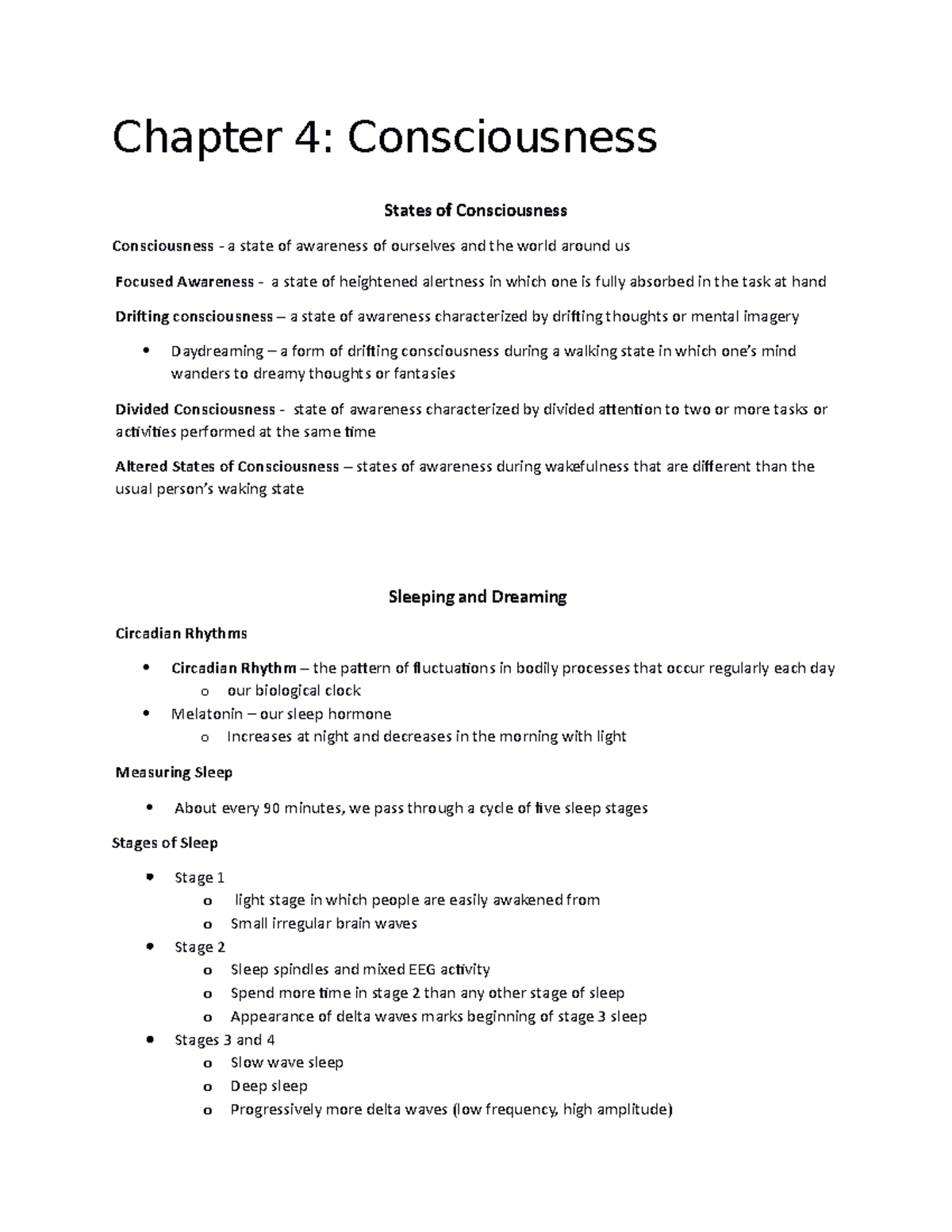 Chapter 4 - Taught by Graves - Chapter 4: Consciousness States of ...