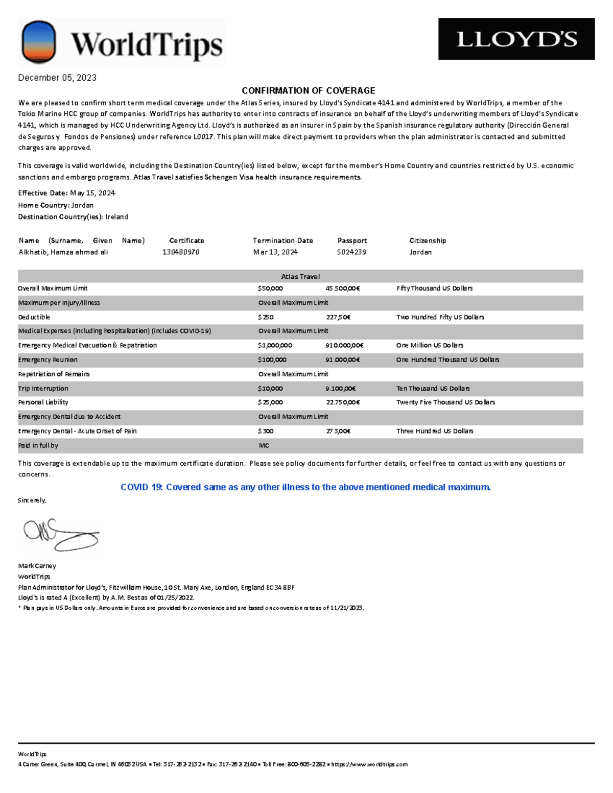 Hamza 130480968 Visa Letter December 05 2023 We Are Pleased To   Thumb 1200 1553 