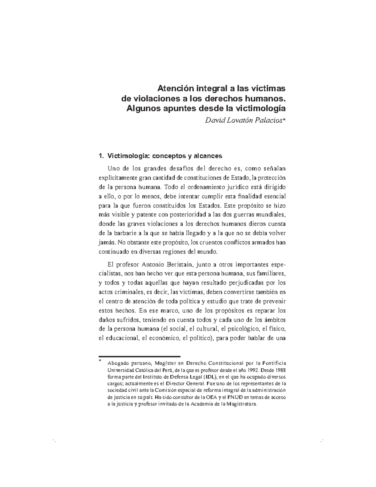 Apuntes victimología - Atención integral a las víctimas de violaciones ...