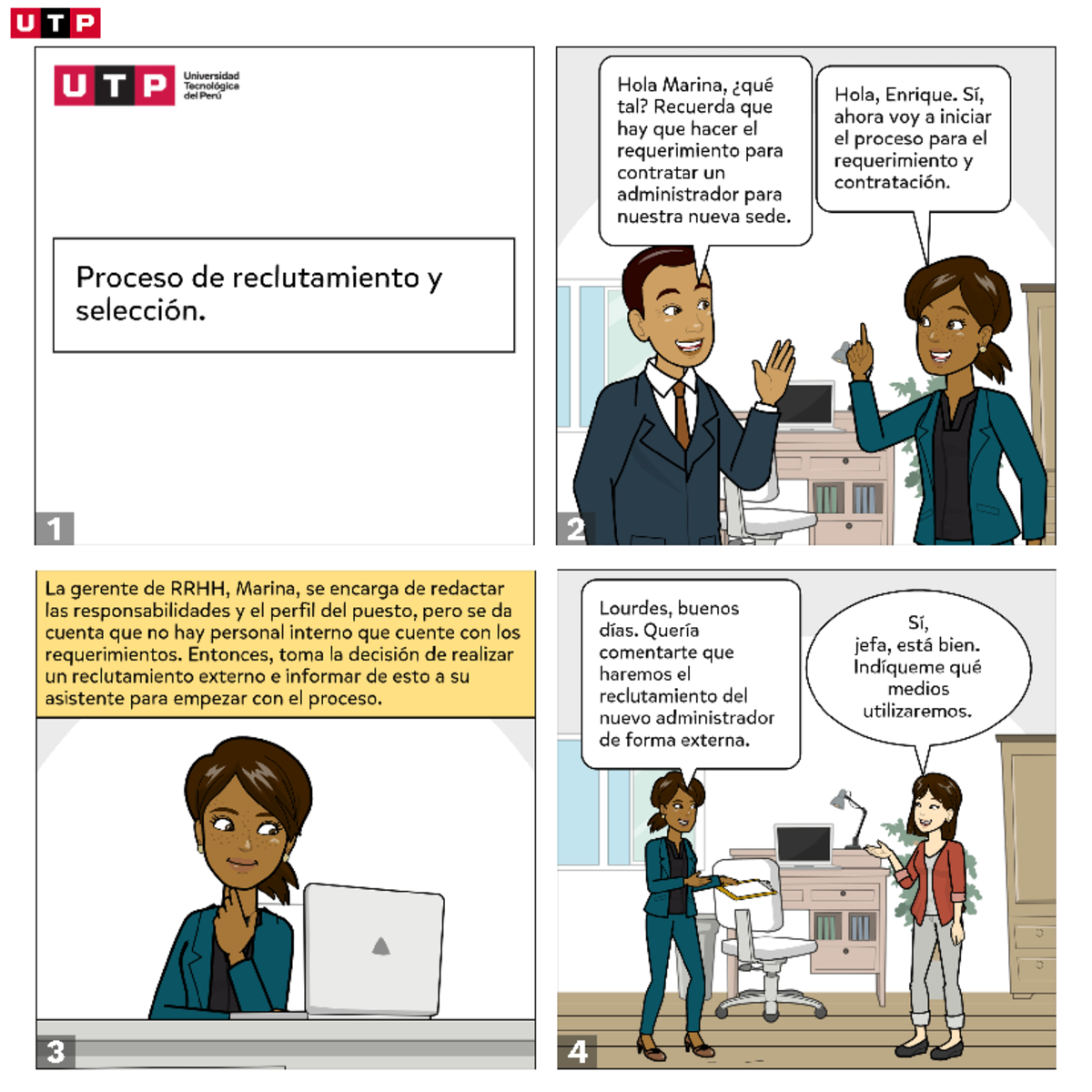 Semana 2 Historieta Proceso de reclutamiento y selección - Gestión de ...