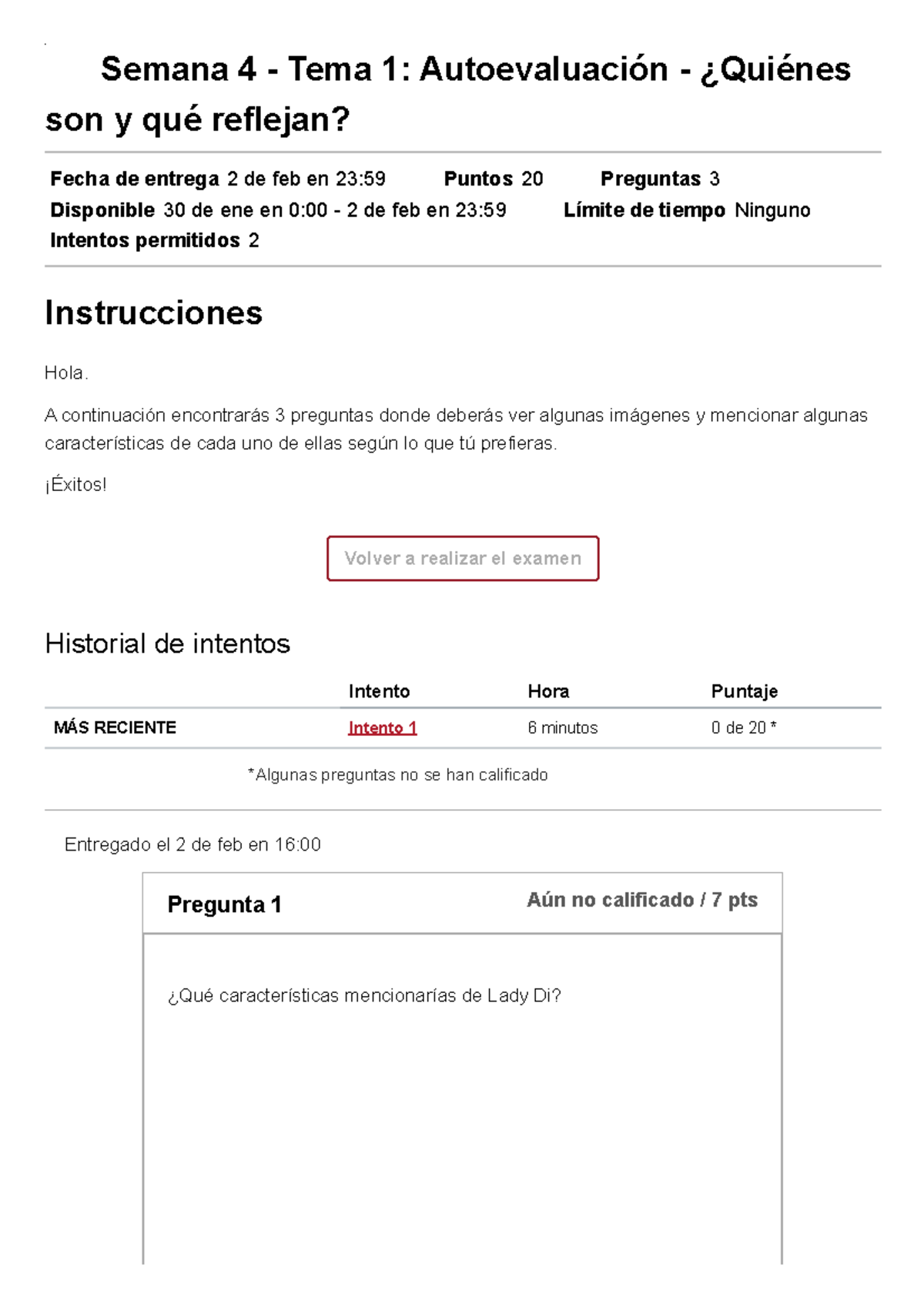 📝 Semana 4 - Tema 1 Autoevaluación - ¿Quiénes son y qué reflejan ...
