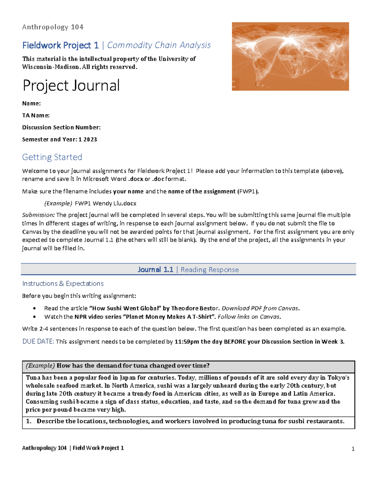FWP1 - fwp1 - Anthropology 104 Fieldwork Project 1 | Commodity Chain ...