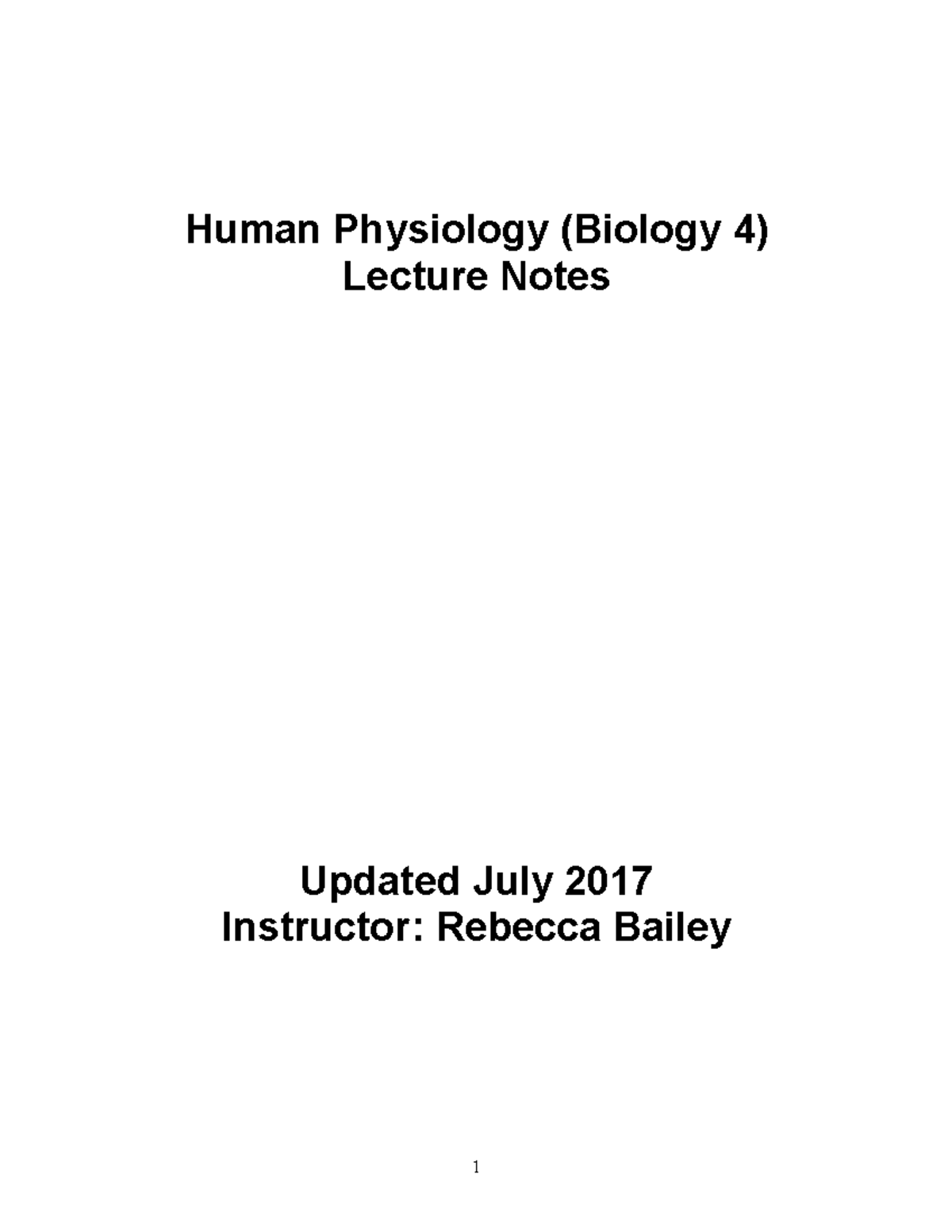 Human Physiology Lecture Notes update 2017 - Human Physiology (Biology ...