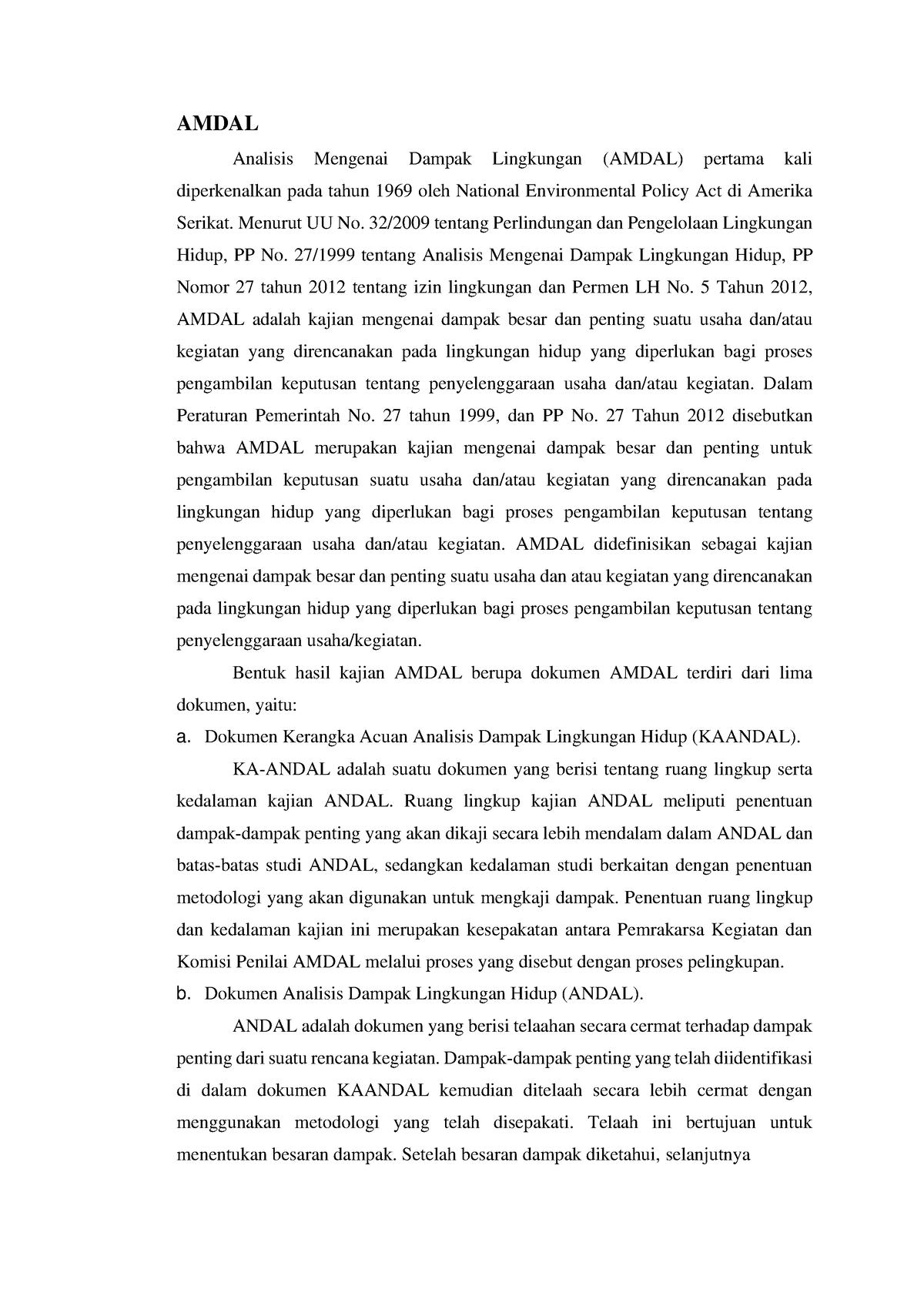 Materi Amdal Ke 1 Amdal Analisis Mengenai Dampak Lingkungan Amdal Pertama Kali Diperkenalkan 3458