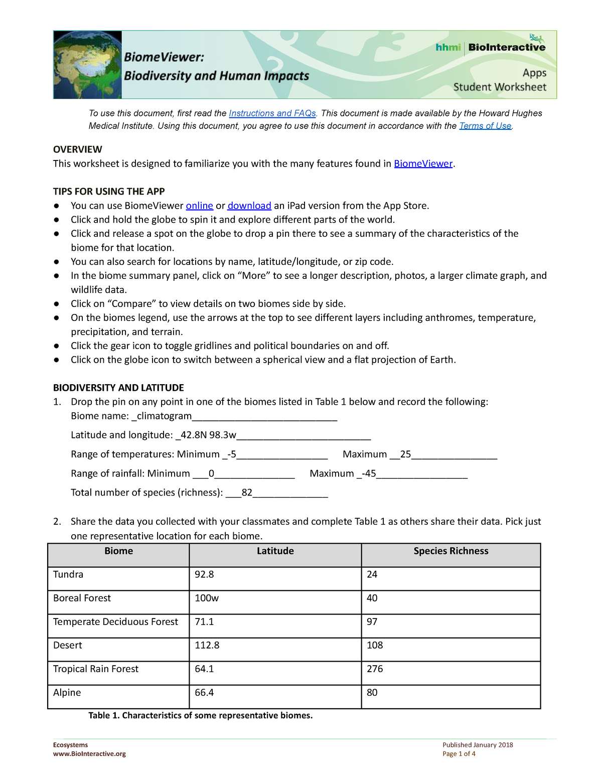 Copy of Student Worksheet - To use this document, first read the ...