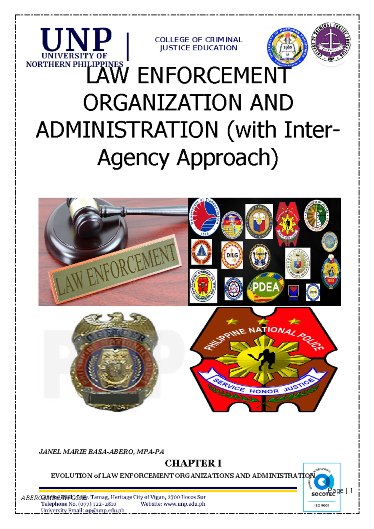 LEA1 lea 1 for criminology courses LAW ENFORCEMENT ORGANIZATION