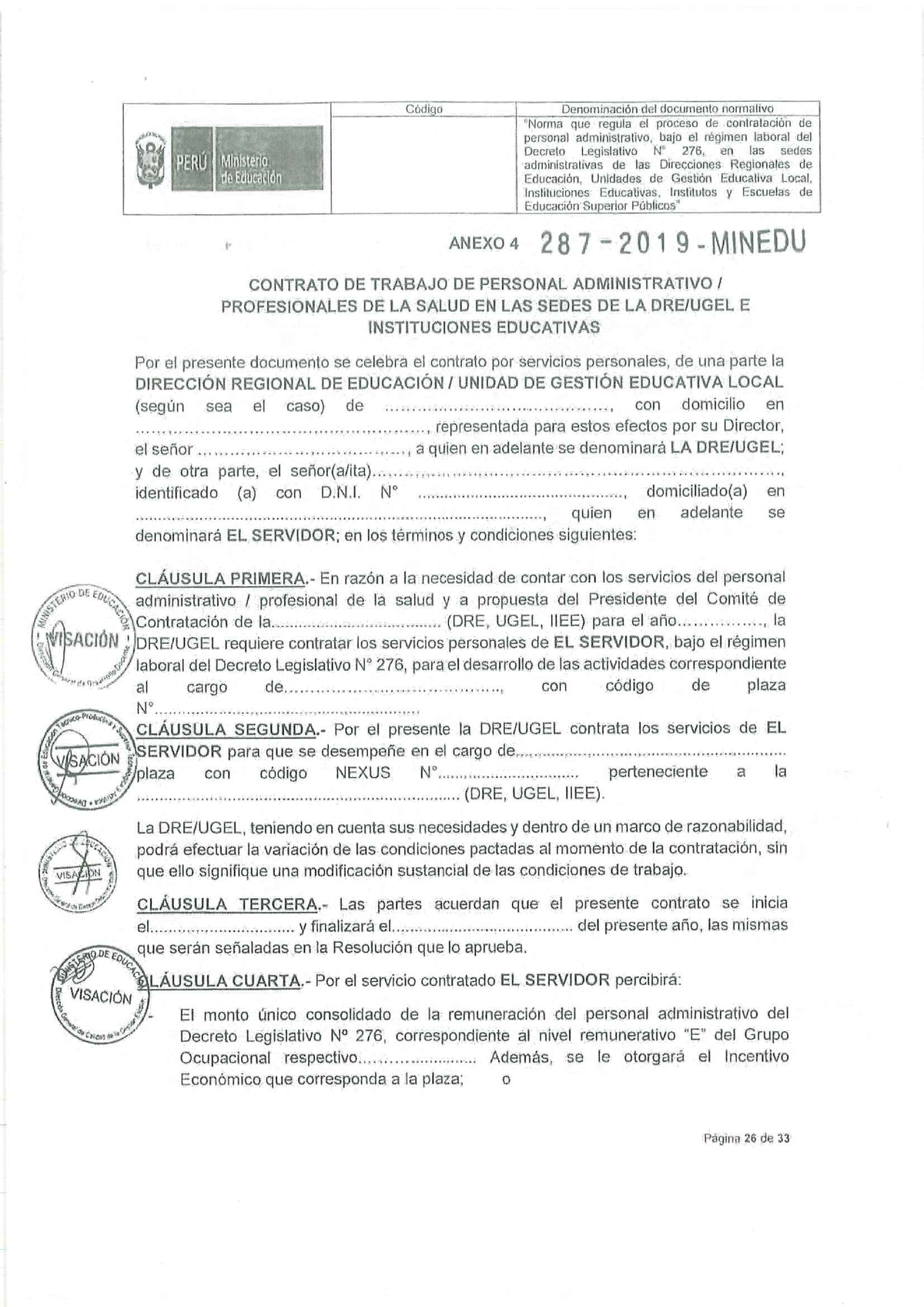 Anexos 4 Y 5 Del Resolucion Viceministerial N° 287 2019 Minedu 30 11 ...