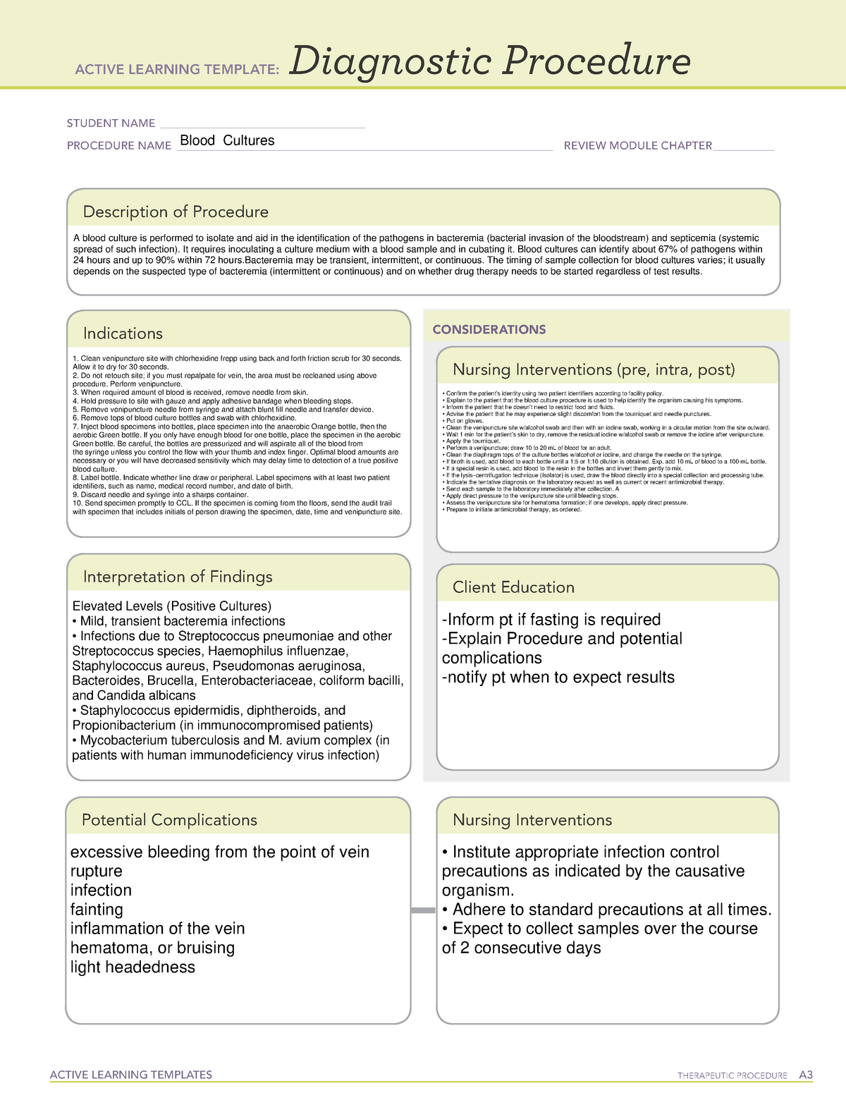 active-learning-template-diagnostic-procedure-printable-templates