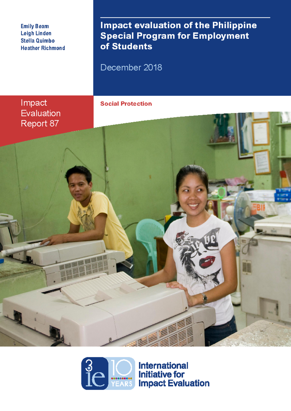 Ie87-philippines-spes - Impact Evaluation Report 87 Emily Beam Leigh ...