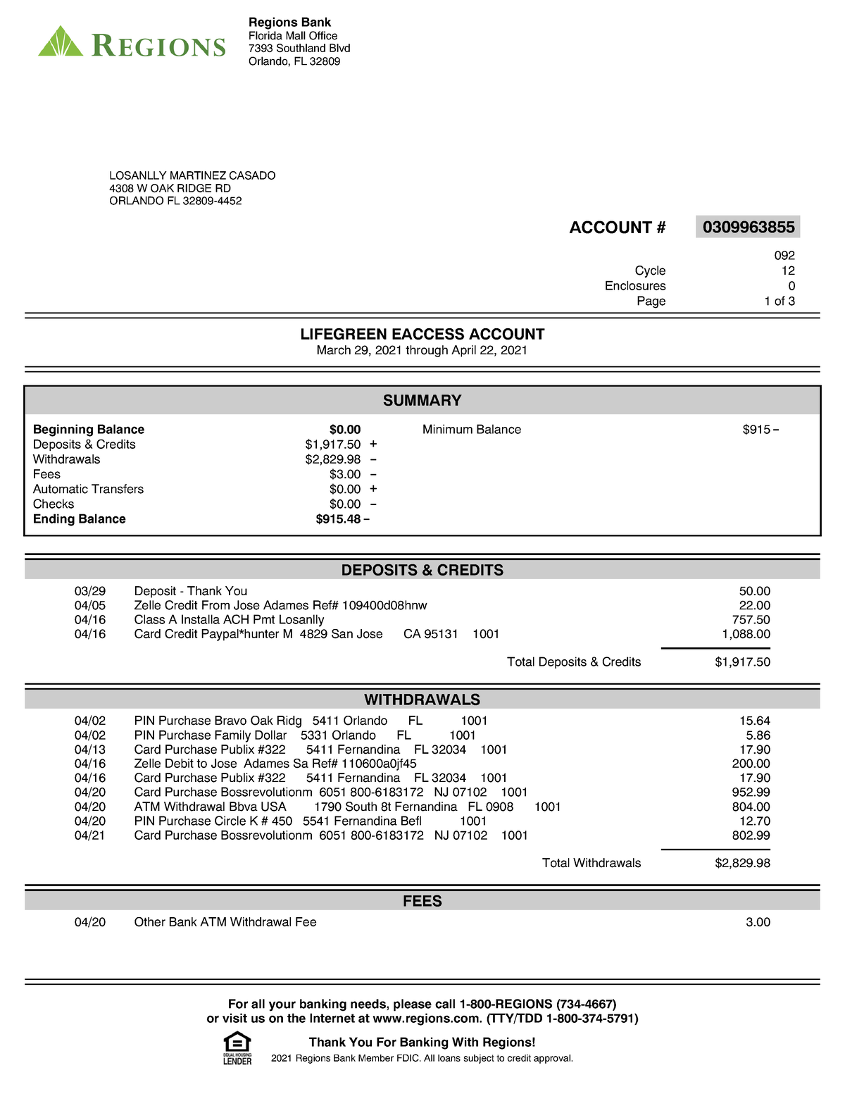 2021 - resumenes y apuntes - 092 Cycle 12 Regions Bank Florida Mall ...