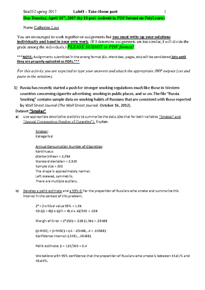 WEEK 1 2 © 2021 Prof Heather Smith Winter 2021 STAT 252 Virtual ...